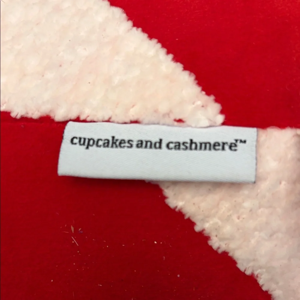 cupcakes & cashmere Red and White Candy Cane Pillow